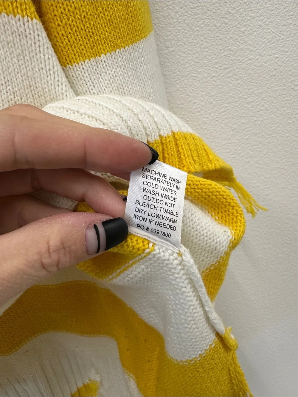 Show Me Your MuMu Delphina Distressed Sweater in Yellow Rugby Stripe